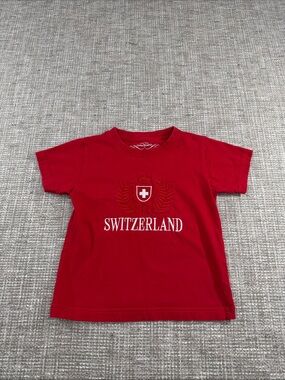 Splash Red Switzerland Crest Short Sleeve Tee